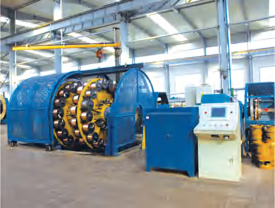 Copper wire shielding machine for medium and high voltage cables