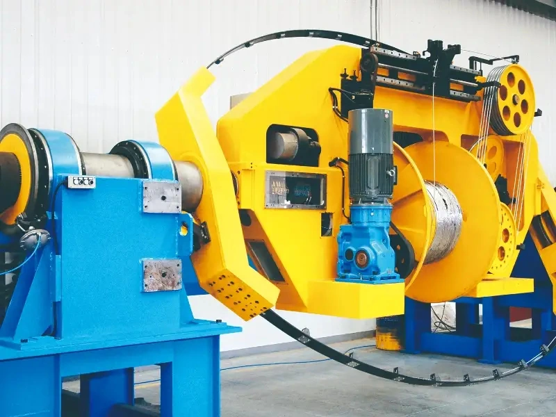 Double-twist bunching machine for copper and aluminum wire conductors