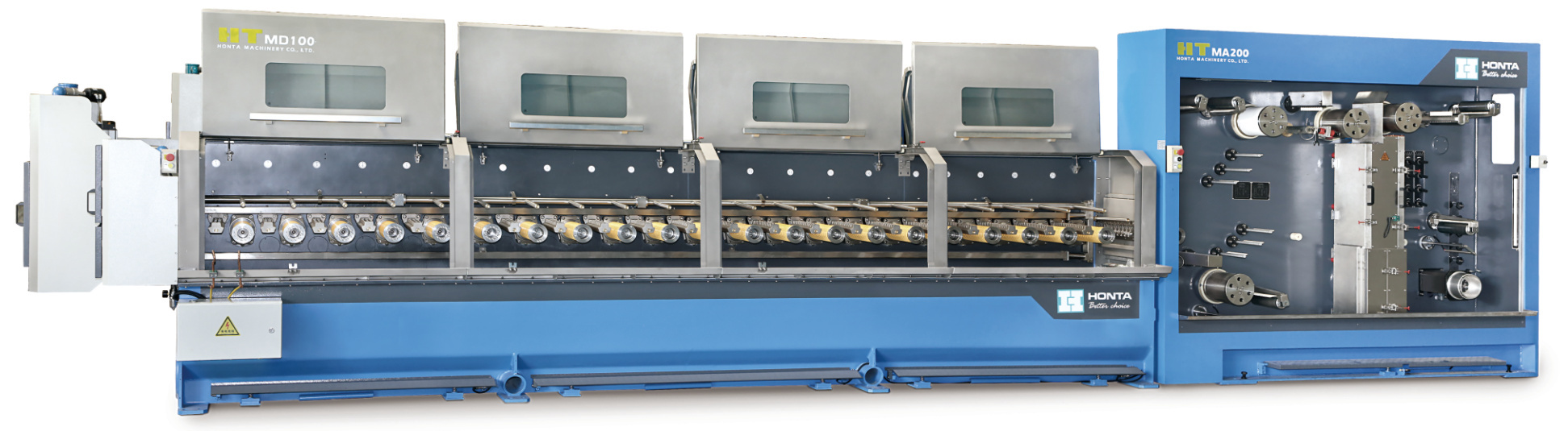 MD100 16-wire copper drawing machine with in-line annealing